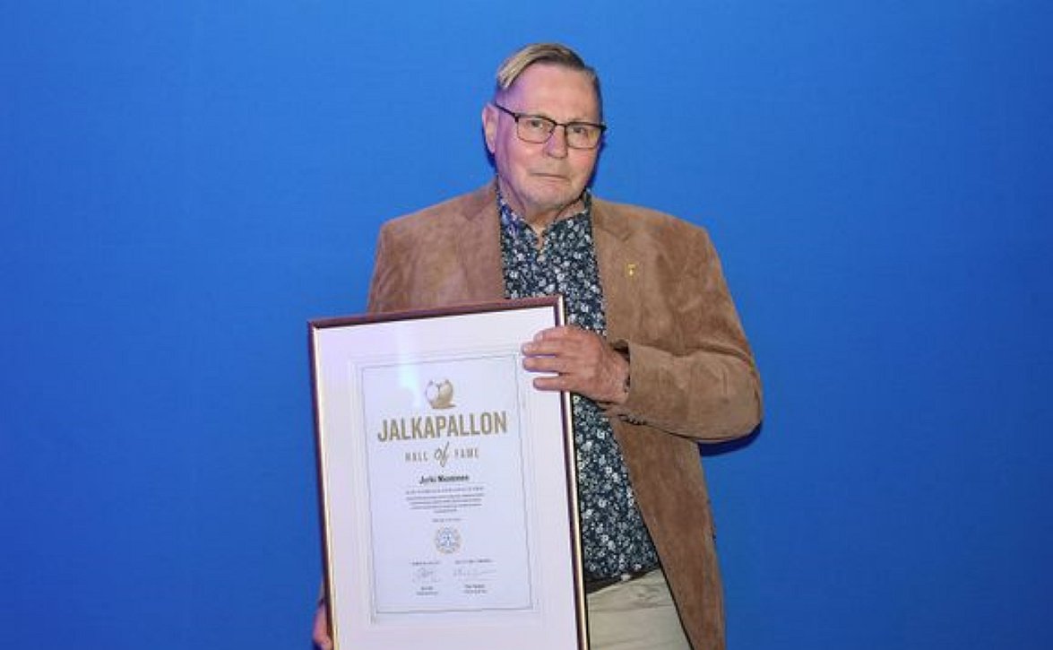 Jyrki Nieminen suomalaisen jalkapallon Hall of Fameen